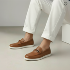 AUSCO Leather Driving Loafers.